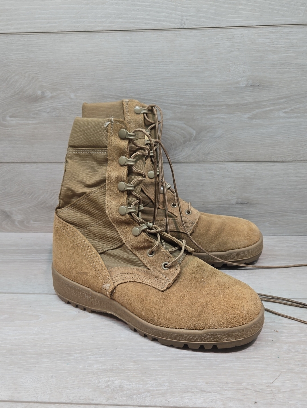 Vintage McRae Footwear Mens High Top Vibram Tec Military Boots Shoes Sz 6.5W